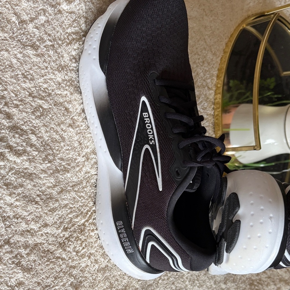 Brooks Black Trainers with White Accents